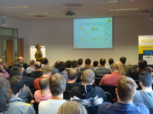 Pełna sala uczestników jednej z sesji na konferencji Agilia2014